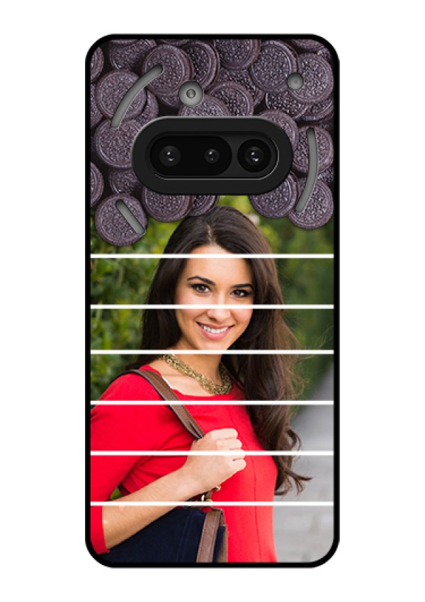 Nothing Phone 3A 5G Custom Glass Phone Case - With Oreo Biscuit Design