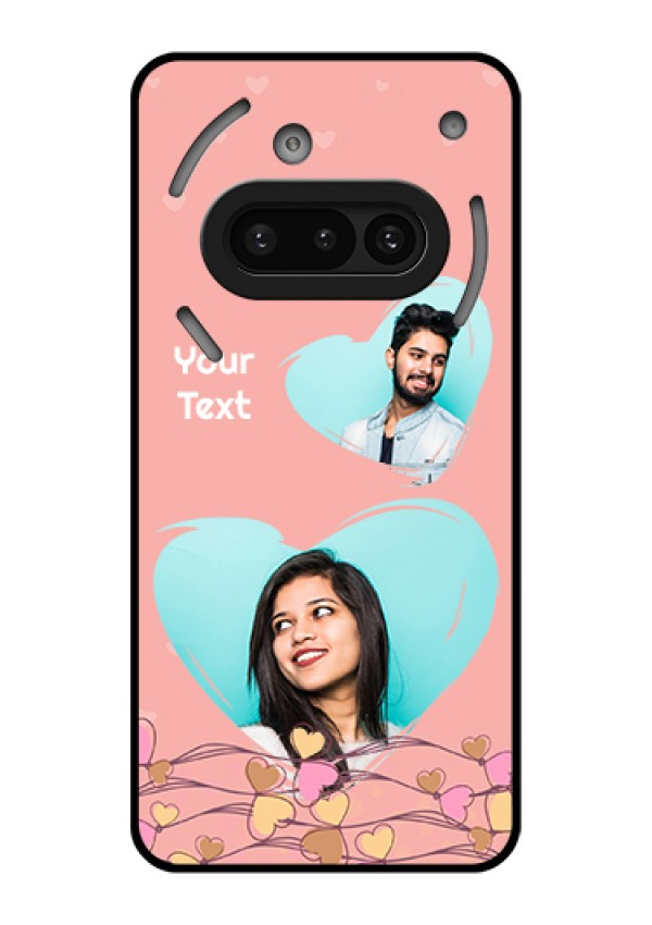 Nothing Phone 3A 5G Custom Glass Phone Case - Love Doodle Design