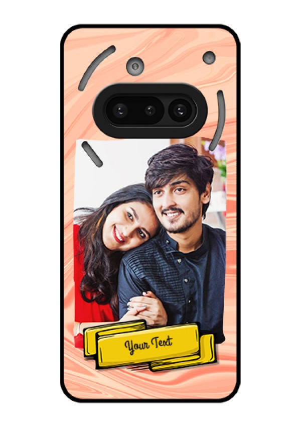 Nothing Phone 3A 5G Custom Glass Phone Case - Marble Texture Design