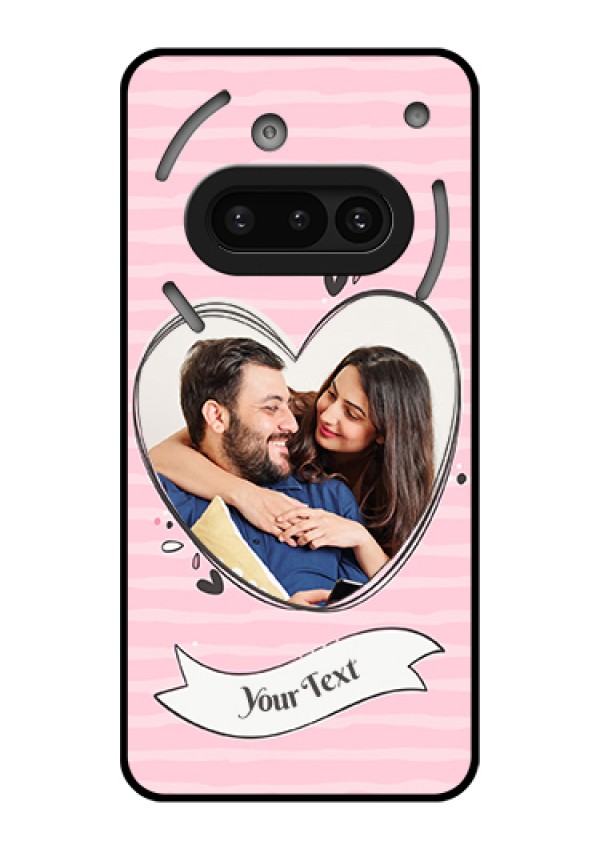 Nothing Phone 3A 5G Custom Glass Phone Case - Vintage Heart Design