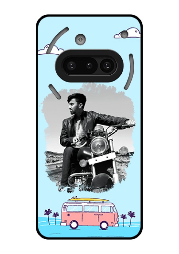 Nothing Phone 3A 5G Custom Glass Phone Case - Travel & Adventure Design