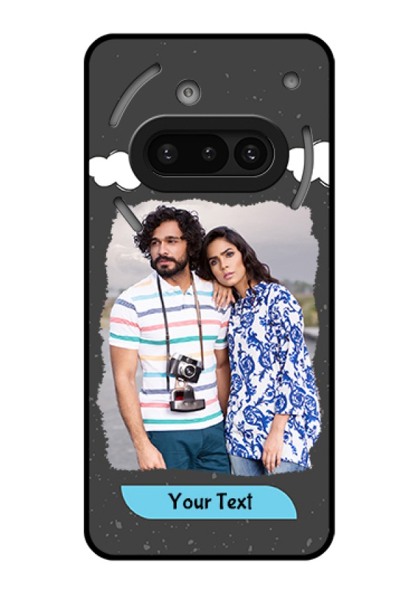 Nothing Phone 3A 5G Custom Glass Phone Case - Splashes With Love Doodles Design