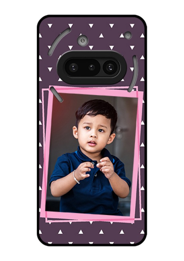 Nothing Phone 3A 5G Custom Glass Phone Case - Triangle Pattern Dotted Design