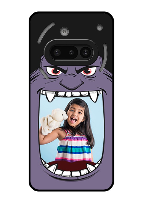 Nothing Phone 3A 5G Custom Glass Phone Case - Angry Monster Design