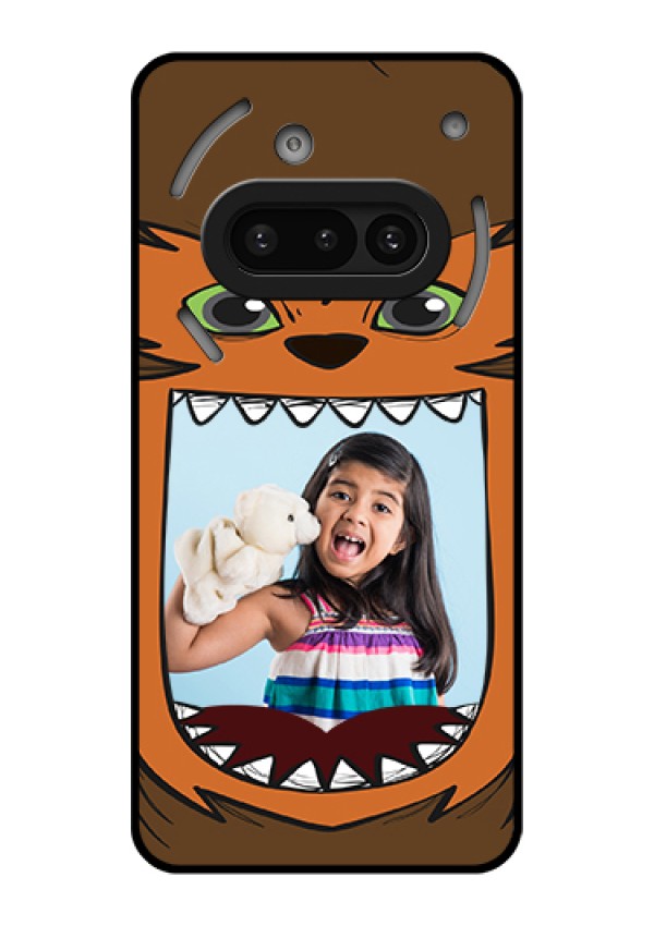Nothing Phone 3A 5G Custom Glass Phone Case - Owl Monster Back Case Design