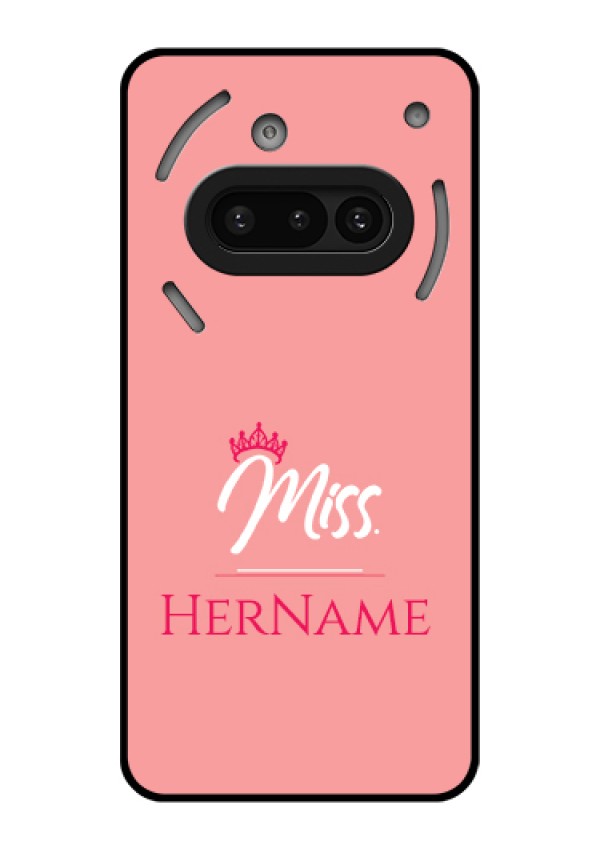 Nothing Phone 3A 5G Custom Glass Phone Case - Mrs With Name Design