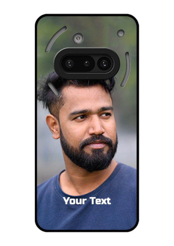 Nothing Phone 3A 5G Custom Glass Phone Case - Photo With Text Design