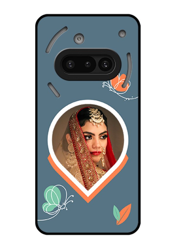Nothing Phone 3A 5G Custom Glass Phone Case - Droplet Butterflies Design