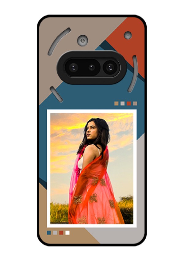 Nothing Phone 3A 5G Custom Glass Phone Case - Retro Color Pallet Design