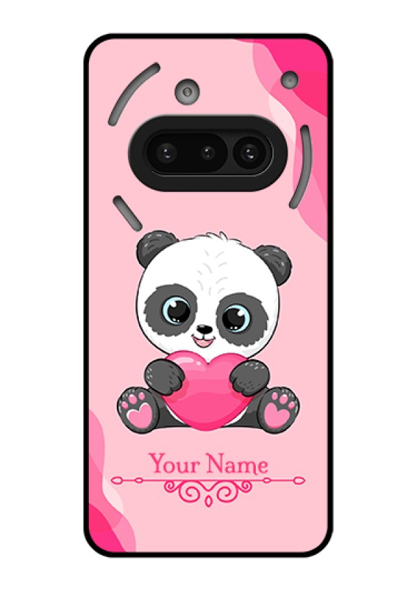 Nothing Phone 3A 5G Custom Glass Phone Case - Cute Panda Design