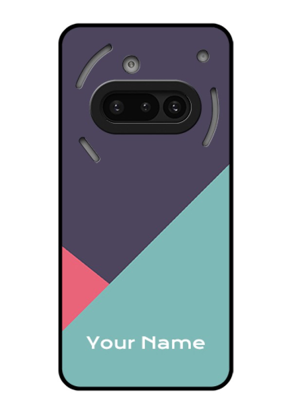 Nothing Phone 3A 5G Custom Glass Phone Case - Tri Color Abstract Design