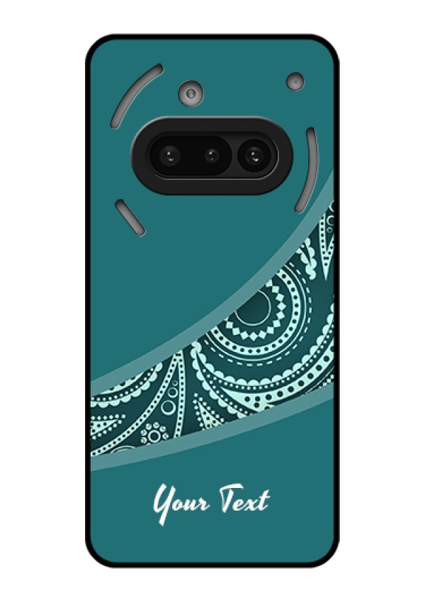 Nothing Phone 3A 5G Custom Glass Phone Case - Semi Visible Floral Design