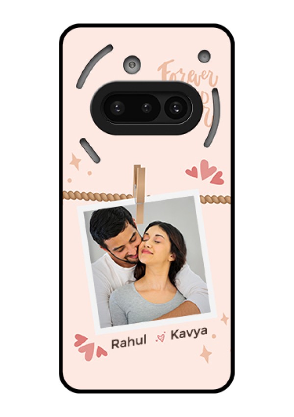 Nothing Phone 3A 5G Custom Glass Phone Case - Forever And Ever Love Design