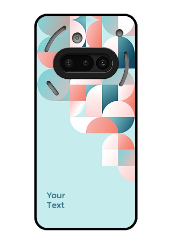 Nothing Phone 3A 5G Custom Glass Phone Case - Stylish Semi - Circle Pattern Design
