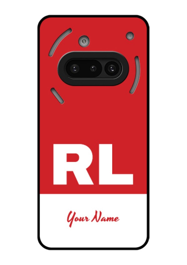 Nothing Phone 3A 5G Custom Glass Phone Case - Dual Tone Custom Text Design