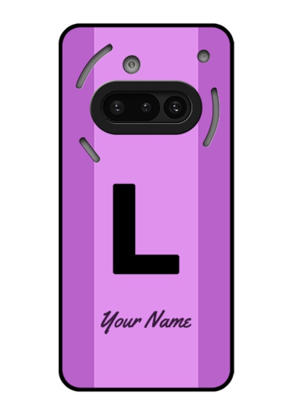 Nothing Phone 3A 5G Custom Glass Phone Case - Tricolor Custom Text Design