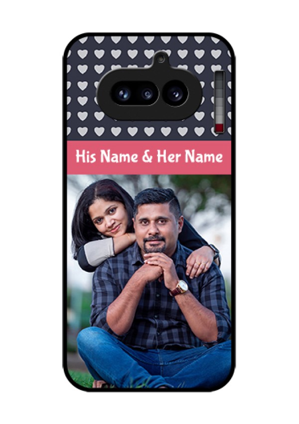 Nothing Phone 4A 5G Custom Glass Phone Case - Love Symbols Design
