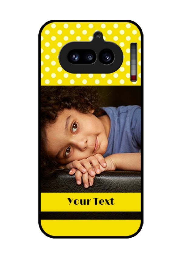 Nothing Phone 4A 5G Custom Glass Phone Case - Bright Yellow Case Design