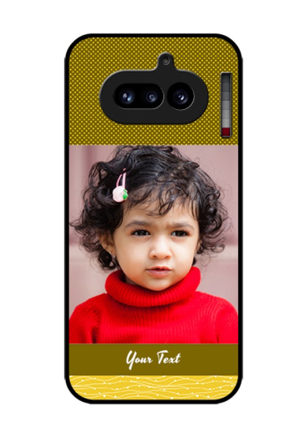 Nothing Phone 4A 5G Custom Glass Phone Case - Simple Green Color Design