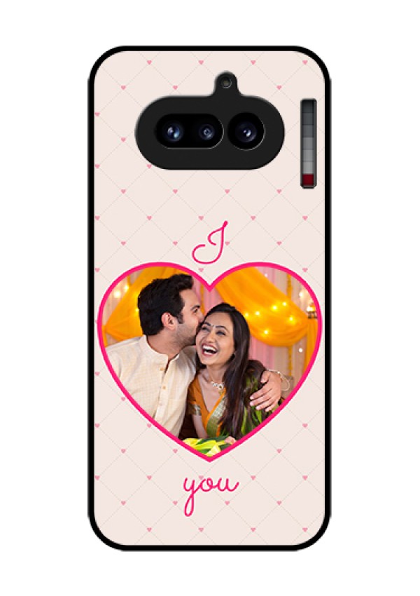 Nothing Phone 4A 5G Custom Glass Phone Case - Heart Shape Design