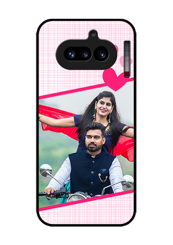 Nothing Phone 4A 5G Custom Glass Phone Case - Love Shape Heart Design