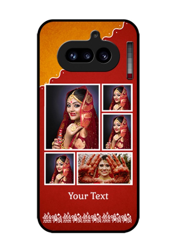 Nothing Phone 4A 5G Custom Glass Phone Case - Wedding Pic Upload Design