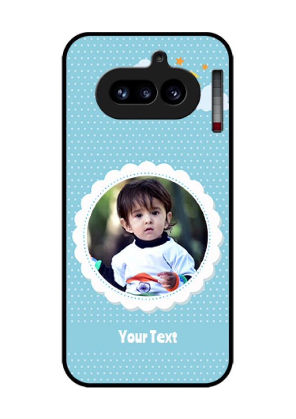 Nothing Phone 4A 5G Custom Glass Phone Case - Violet Pattern Design