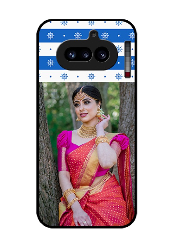 Nothing Phone 4A 5G Custom Glass Phone Case - Snow Pattern Design