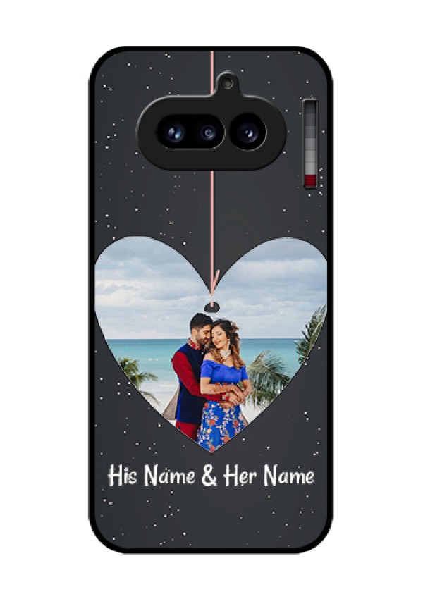 Nothing Phone 4A 5G Custom Glass Phone Case - Hanging Heart Design