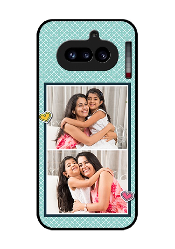 Nothing Phone 4A 5G Custom Glass Phone Case - 2 Image Holder With Pattern Design