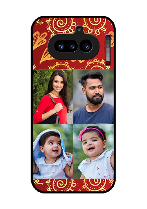Nothing Phone 4A 5G Custom Glass Phone Case - 4 Image Traditional Design