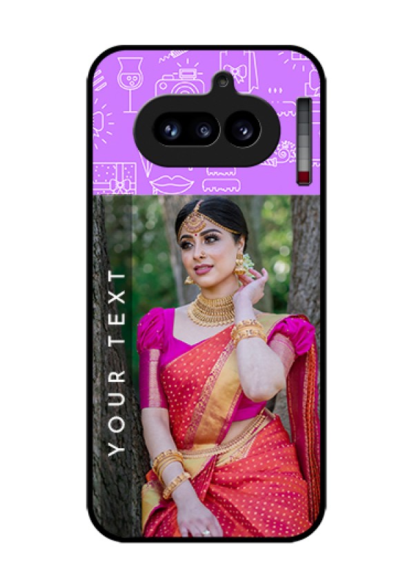 Nothing Phone 4A 5G Custom Glass Phone Case - Birthday Icons Design