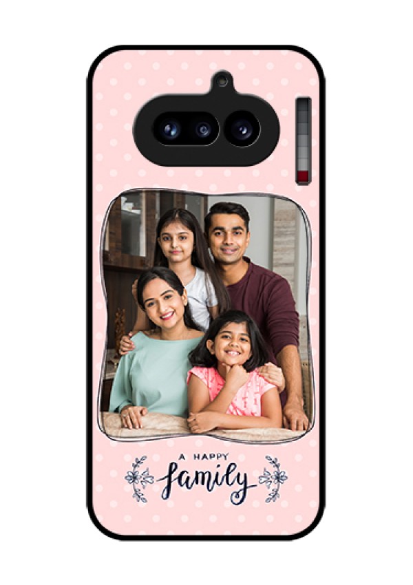 Nothing Phone 4A 5G Custom Glass Phone Case - Family With Dots Design