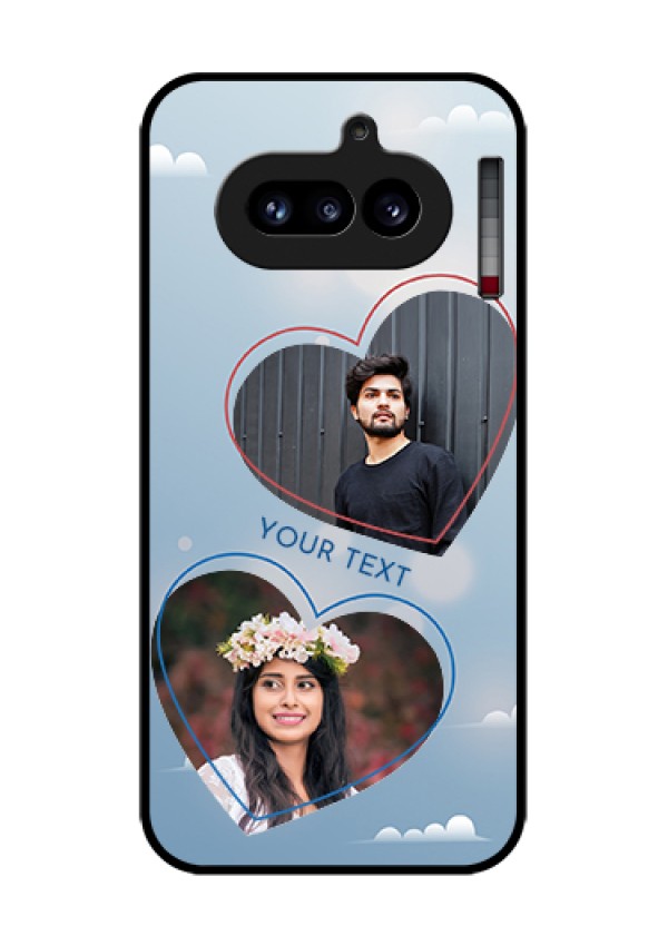 Nothing Phone 4A 5G Custom Glass Phone Case - Blue Color Couple Design