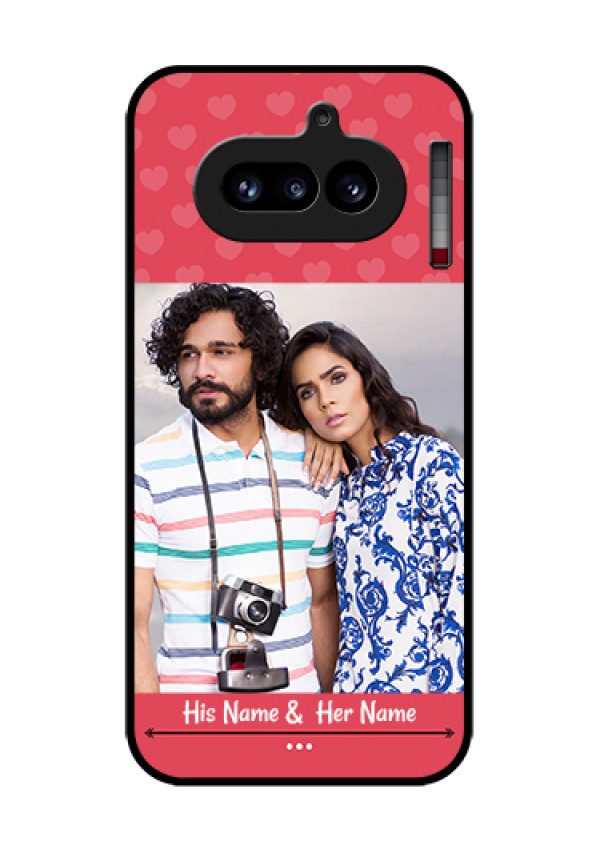 Nothing Phone 4A 5G Custom Glass Phone Case - Simple Love Design
