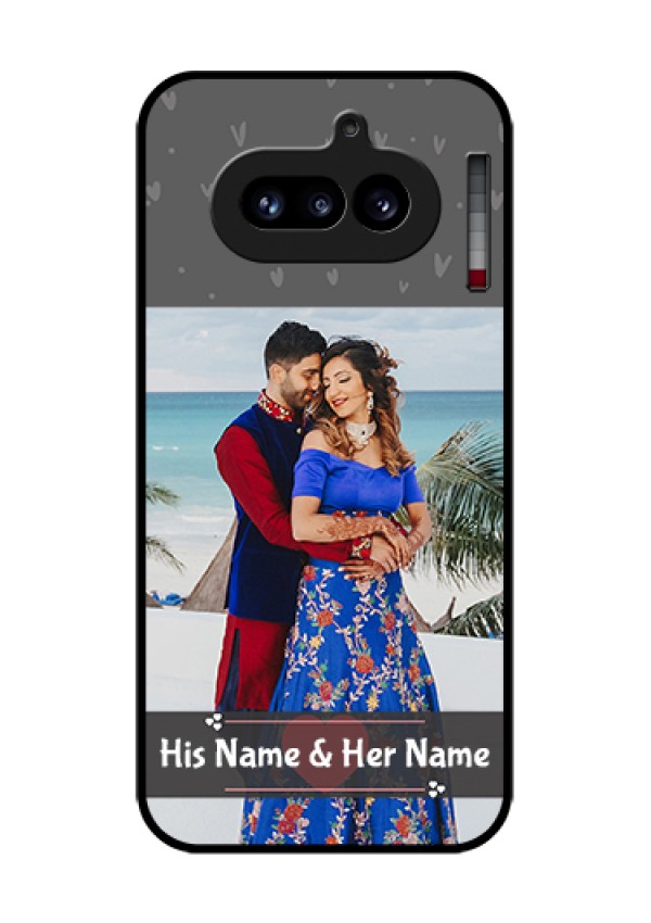 Nothing Phone 4A 5G Custom Glass Phone Case - Buy Love Design With Photo Online