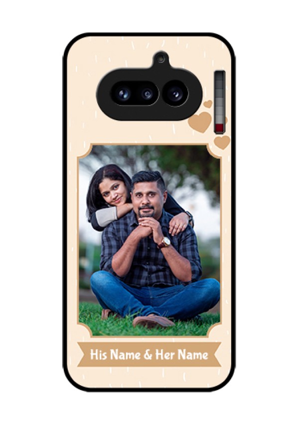 Nothing Phone 4A 5G Custom Glass Phone Case - With Confetti Love Design