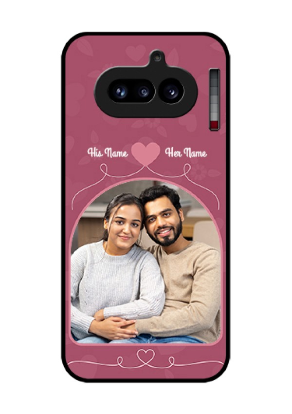 Nothing Phone 4A 5G Custom Glass Phone Case - Love Floral Design