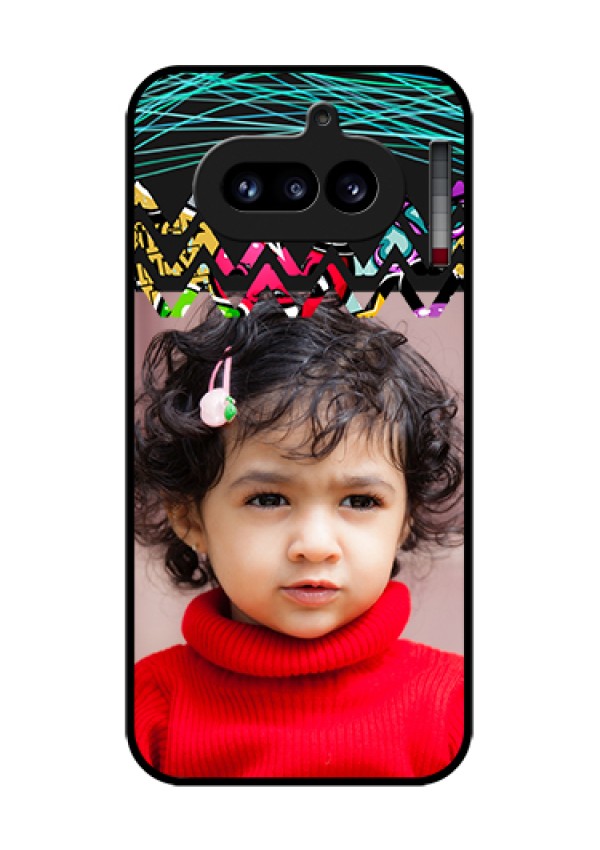 Nothing Phone 4A 5G Custom Glass Phone Case - Neon Abstract Design