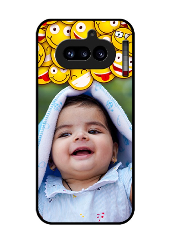 Nothing Phone 4A 5G Custom Glass Phone Case - With Smiley Emoji Design