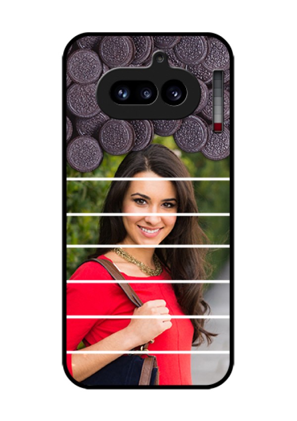 Nothing Phone 4A 5G Custom Glass Phone Case - With Oreo Biscuit Design