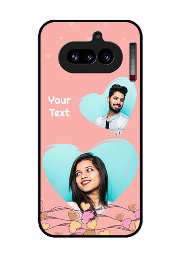 Nothing Phone 4A 5G Custom Glass Phone Case - Love Doodle Design