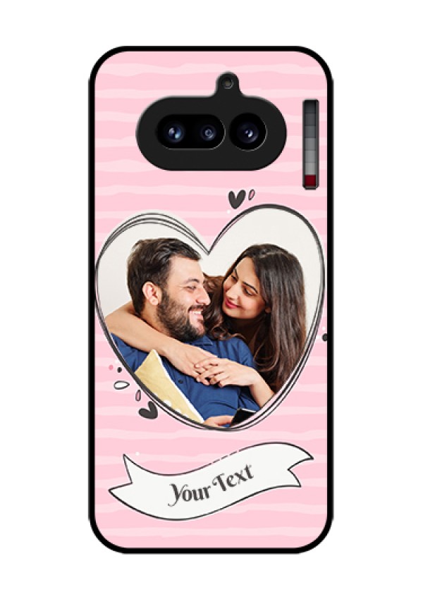Nothing Phone 4A 5G Custom Glass Phone Case - Vintage Heart Design
