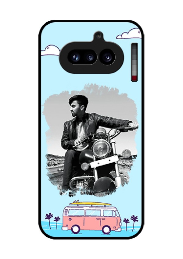 Nothing Phone 4A 5G Custom Glass Phone Case - Travel & Adventure Design