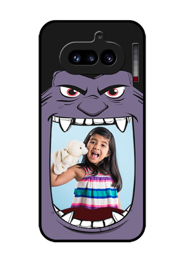Nothing Phone 4A 5G Custom Glass Phone Case - Angry Monster Design