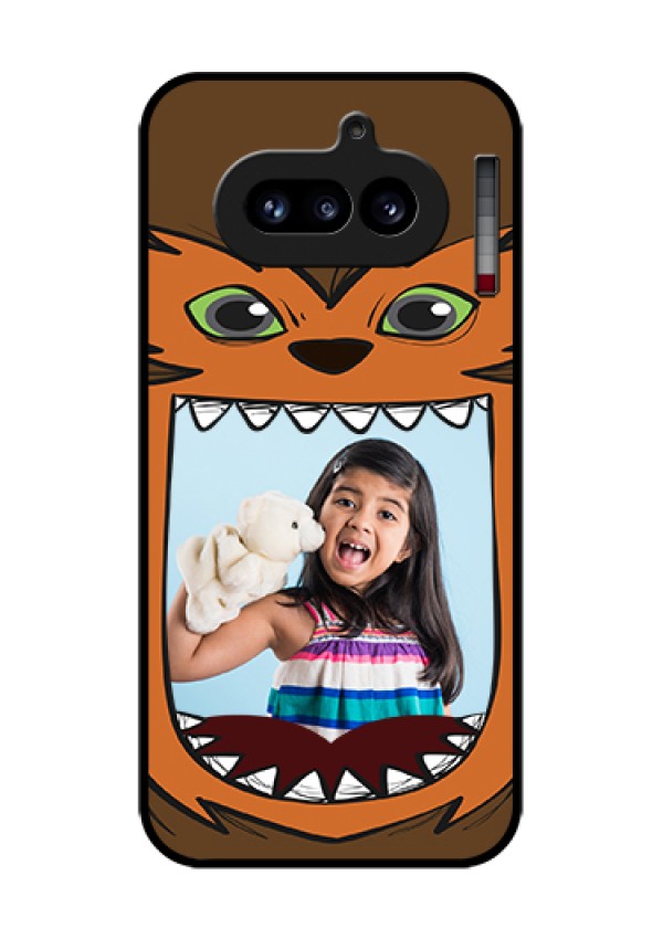 Nothing Phone 4A 5G Custom Glass Phone Case - Owl Monster Back Case Design