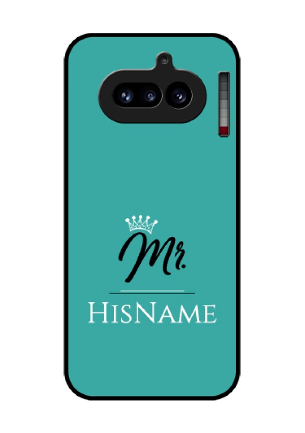 Nothing Phone 4A 5G Custom Glass Phone Case - Mr With Name Design