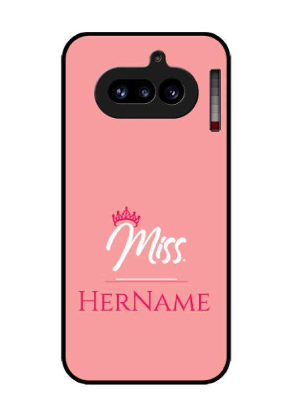 Nothing Phone 4A 5G Custom Glass Phone Case - Mrs With Name Design