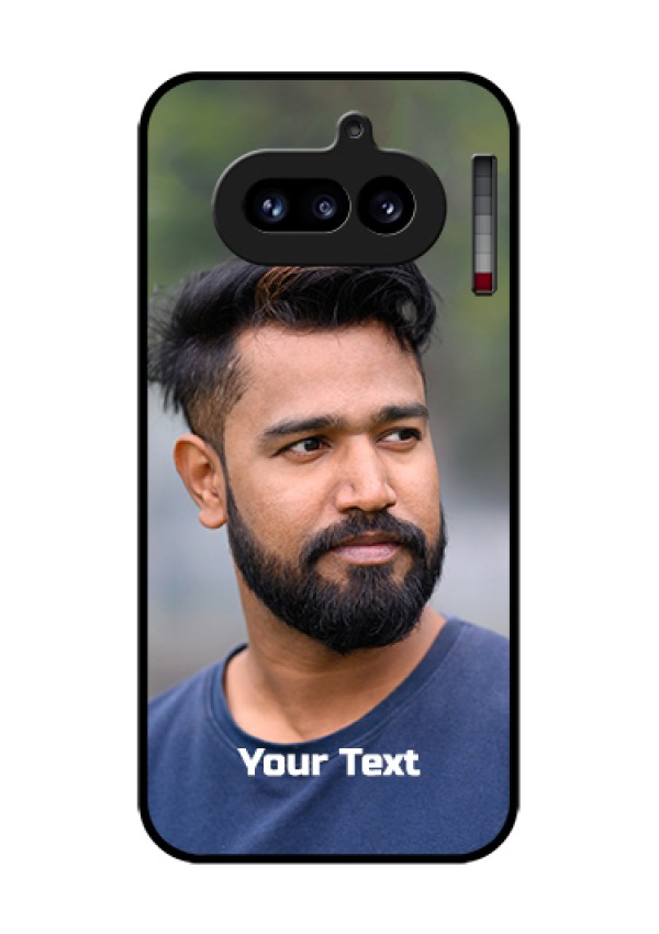 Nothing Phone 4A 5G Custom Glass Phone Case - Photo With Text Design