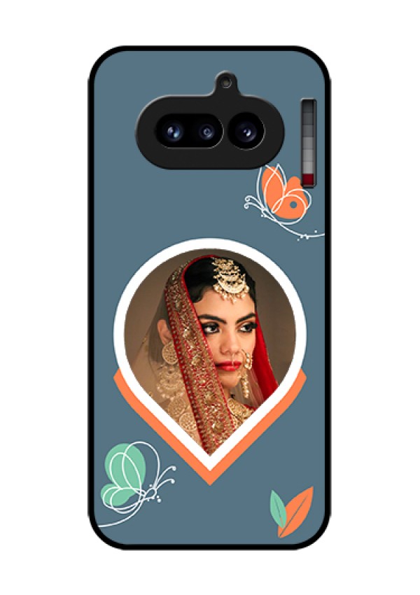 Nothing Phone 4A 5G Custom Glass Phone Case - Droplet Butterflies Design